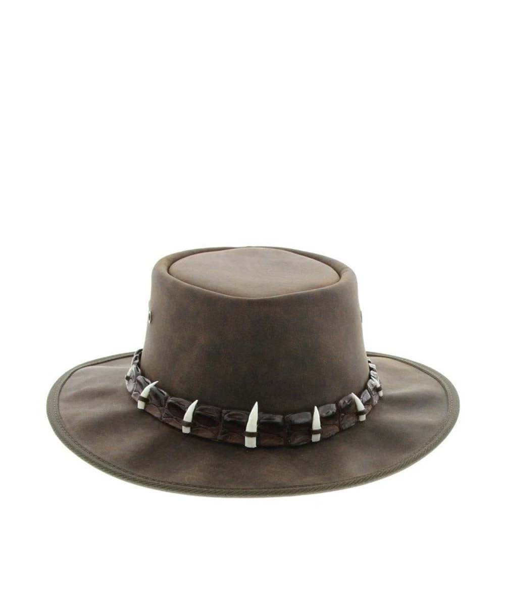 Barmah Outback 5 Crocodile Teeth Hat