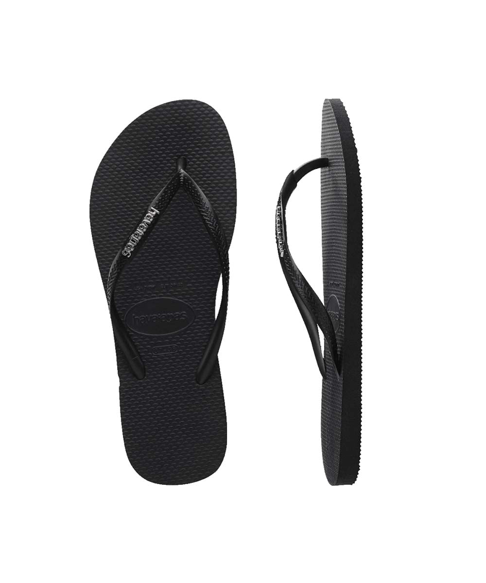 Havaianas Women's Slim Metal Logo Thongs