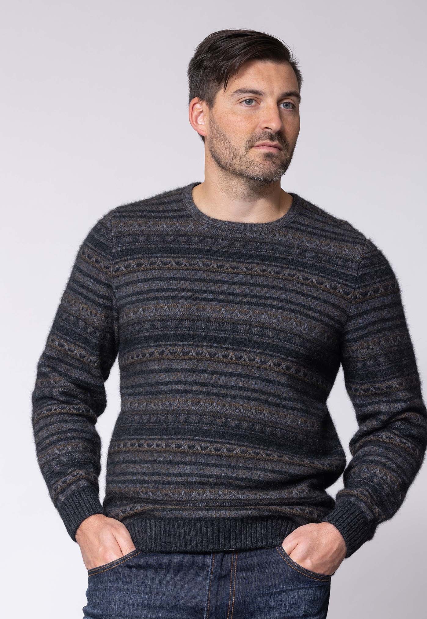 Men's Merino Possum Artisan Sweater Main image