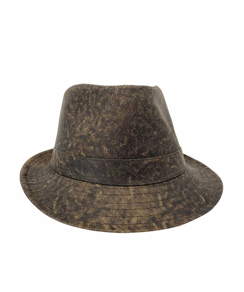 Jacaru Kangaroo Leather Trilby Hat Secondary image