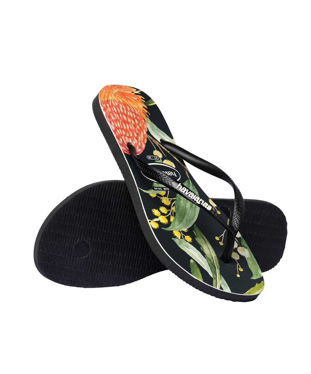 Havaianas Women's Slim Fauna Bush Flower Thong Secondary image