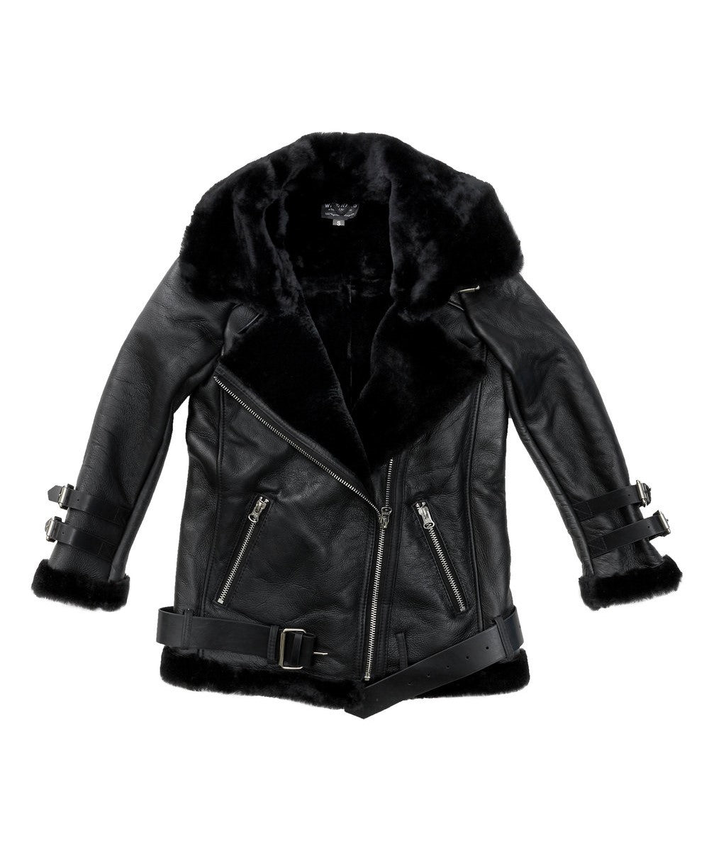 Women's Nappa Biker Sheepskin Jacket