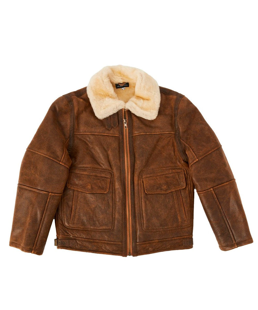 Men's Nappa Bomber Sheepskin Jacket Main image